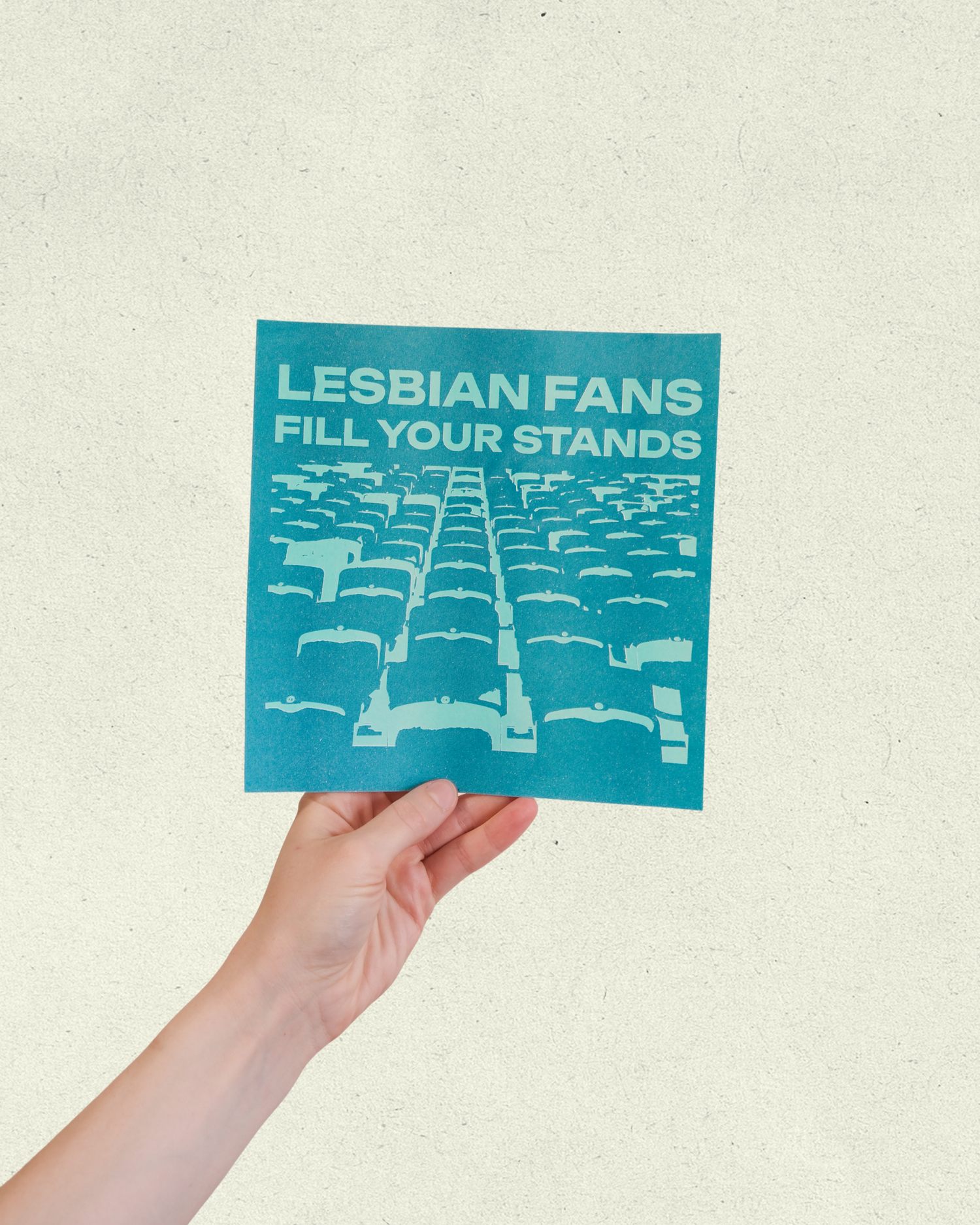 Lesbian Fans: Risograph Print