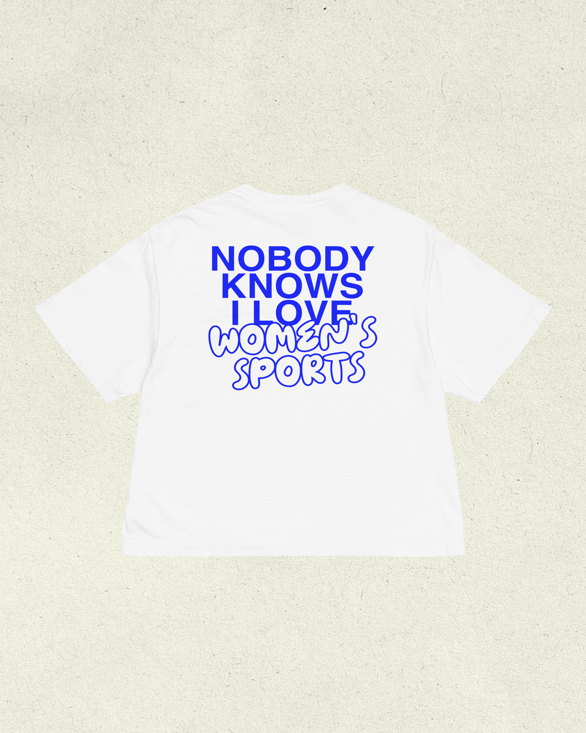 Nobody Knows I Love Women's Sports Boxy T-Shirt