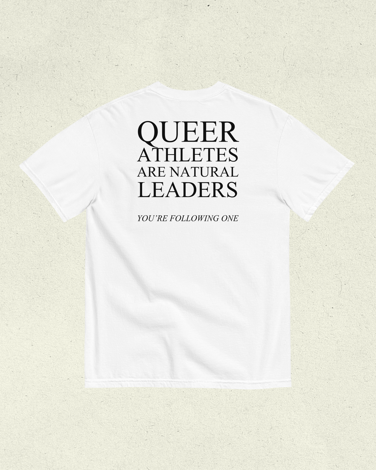 Queer Athletes Are Natural Leaders Heavyweight T-Shirt
