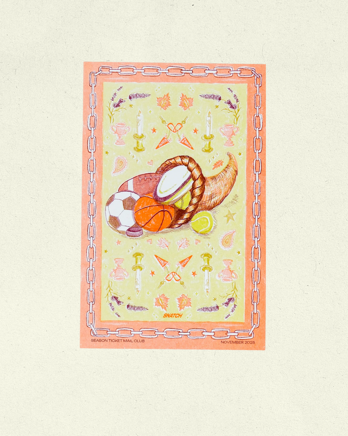 Sports Cornucopia Risograph Print, November 2025