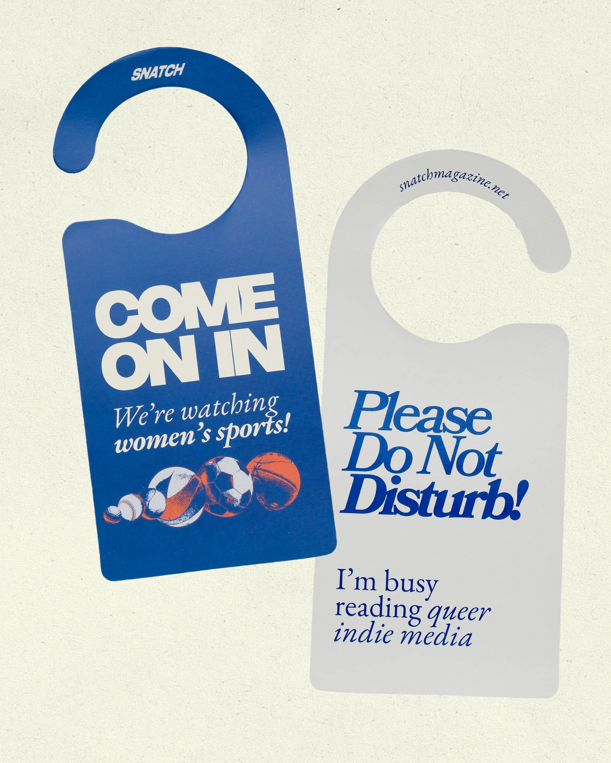 Come On In! Women's Sports Door Tag