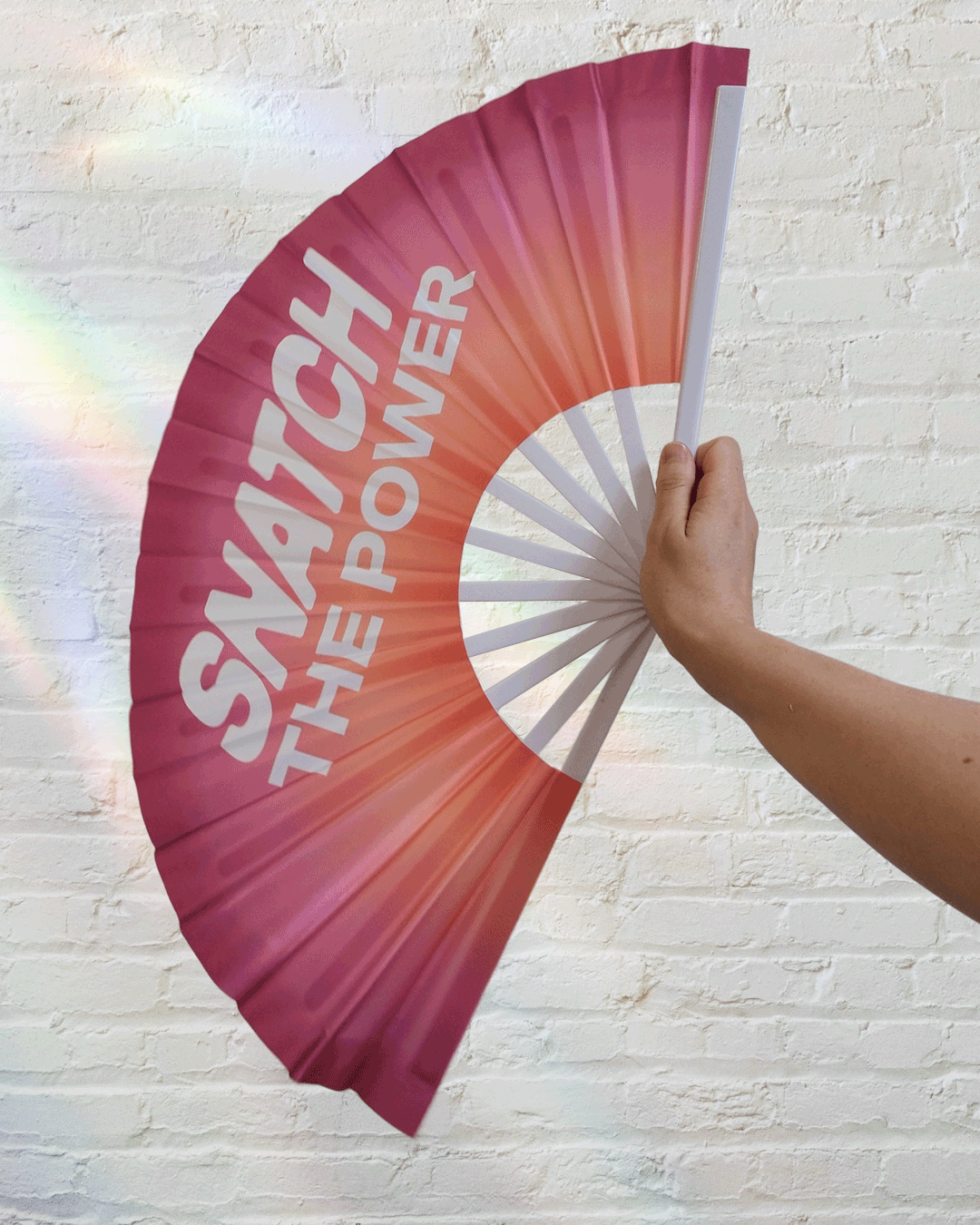 "Snatch the Power" Clacking Hand Fan