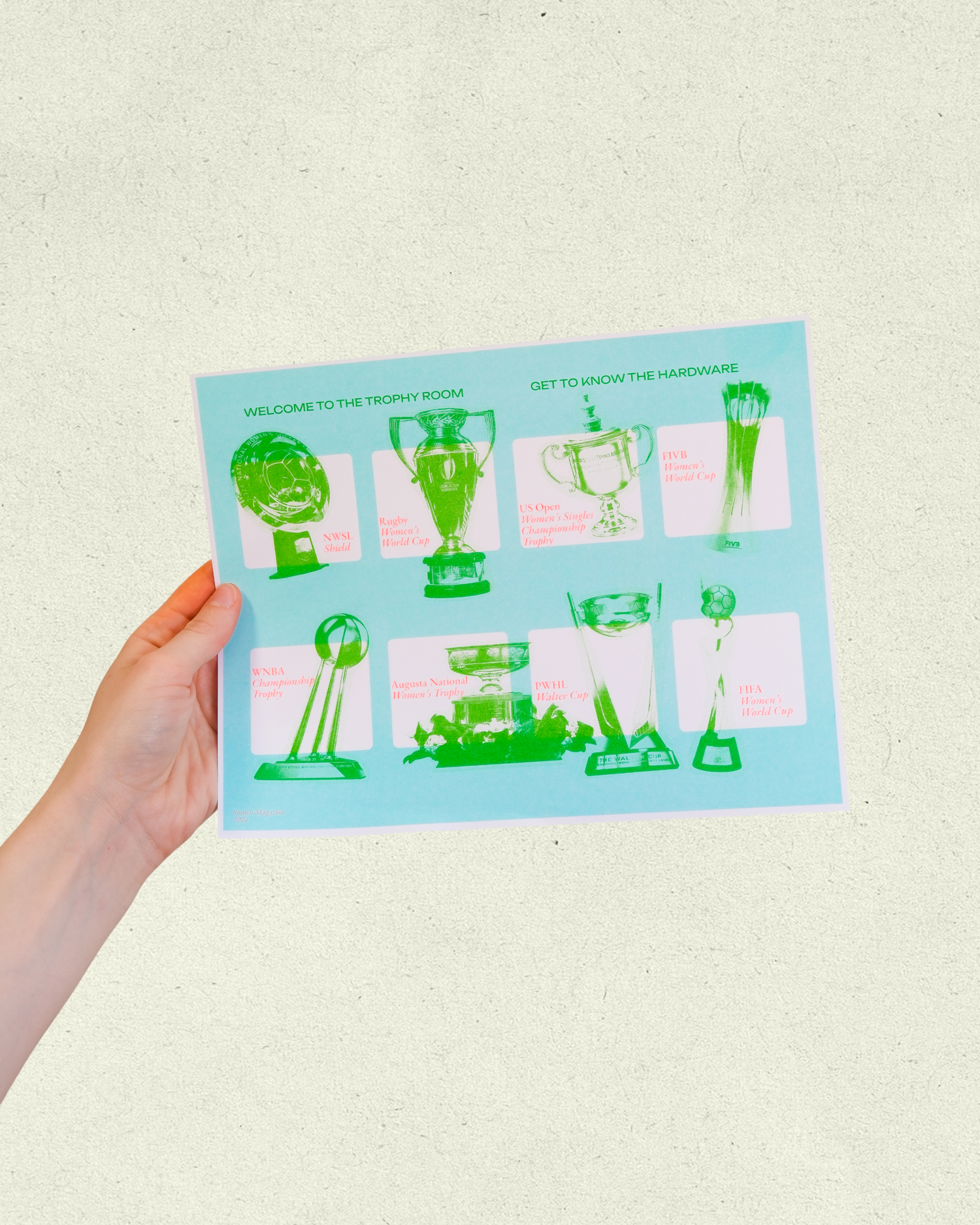 Trophy Room: Risograph Print